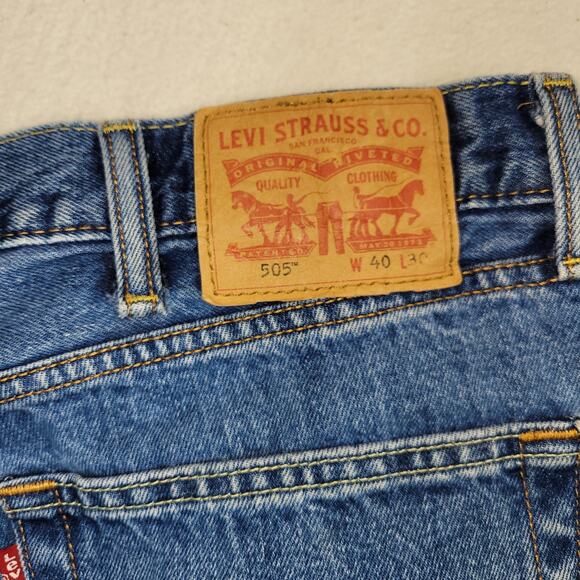 Vintage Levi Jeans Mens Sz 40x30 Blue Y2k Grunge Gorpcore Levis Jean Pant Pants - Picture 6 of 16